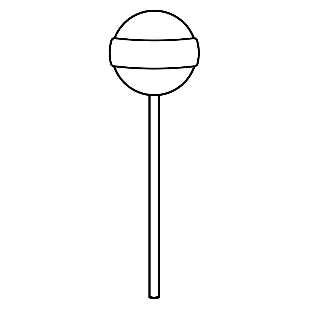 Creative vector design of a lollipop for cutting machines