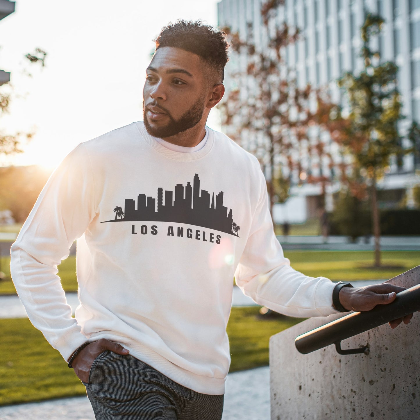 LA skyline vector design for cutting machines