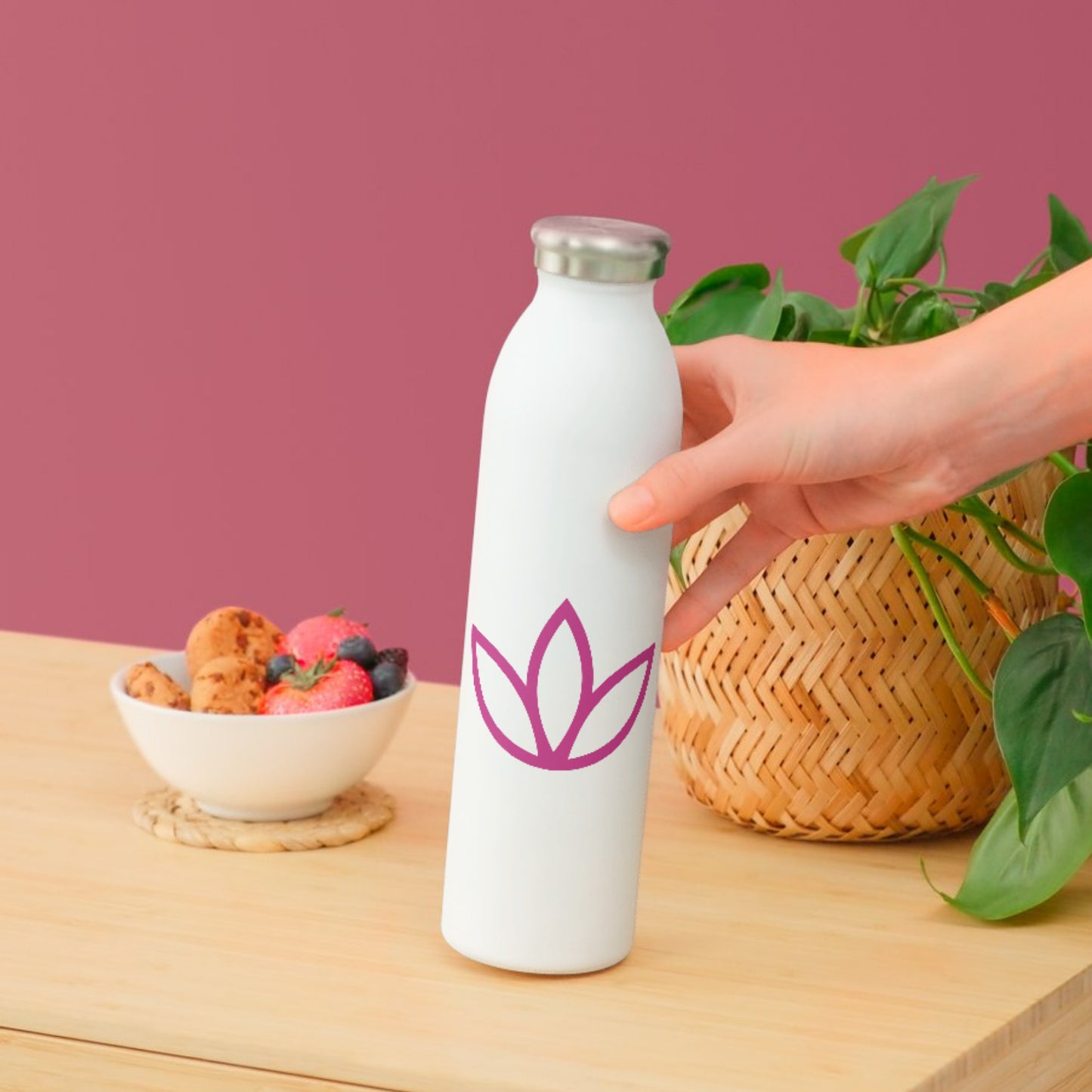 Elegant pink lotus design for crafting enthusiasts
