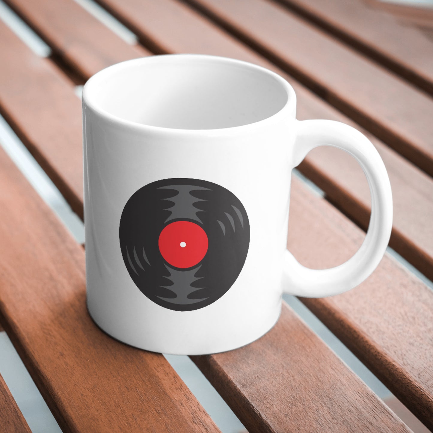Creative vector svg design of a classic lp record for cutting