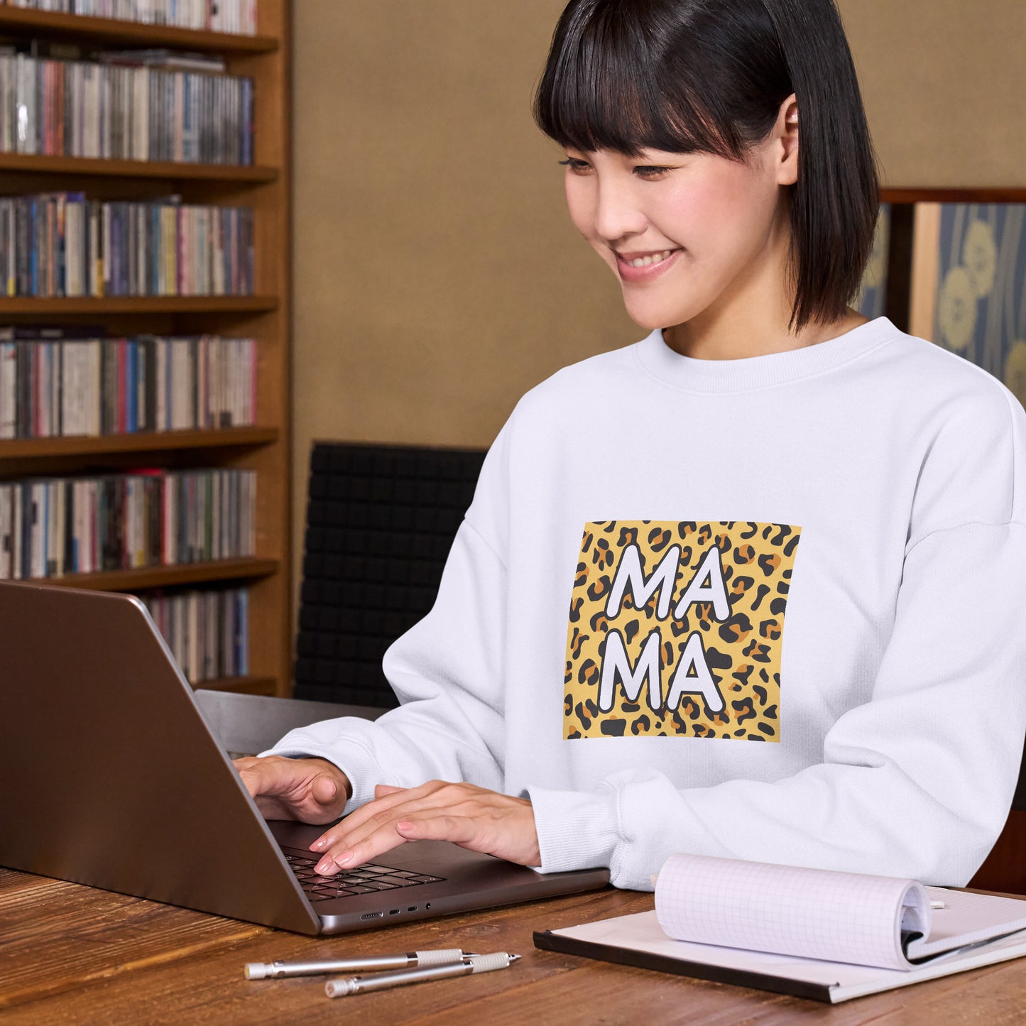 Leopard print mama design for crafting and cutting projects