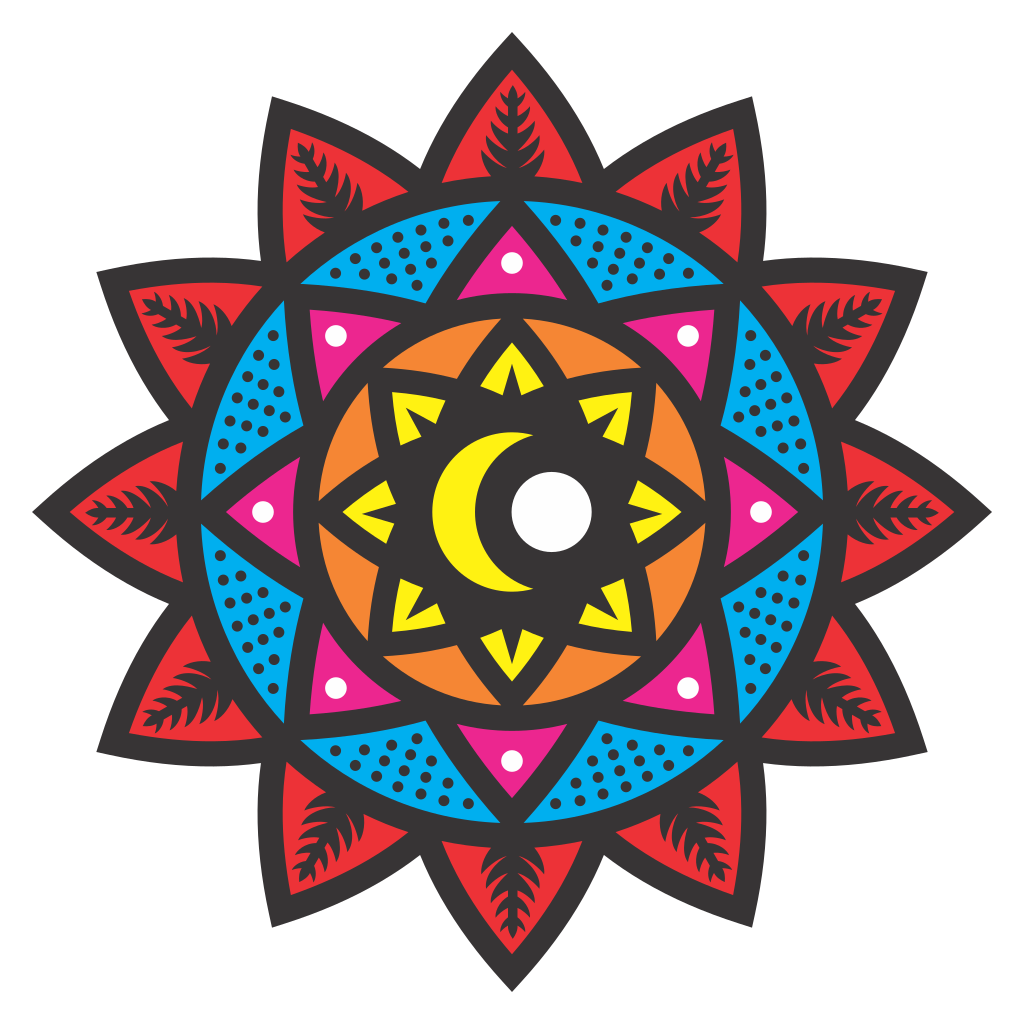 Vibrant mandala design for cutting machines