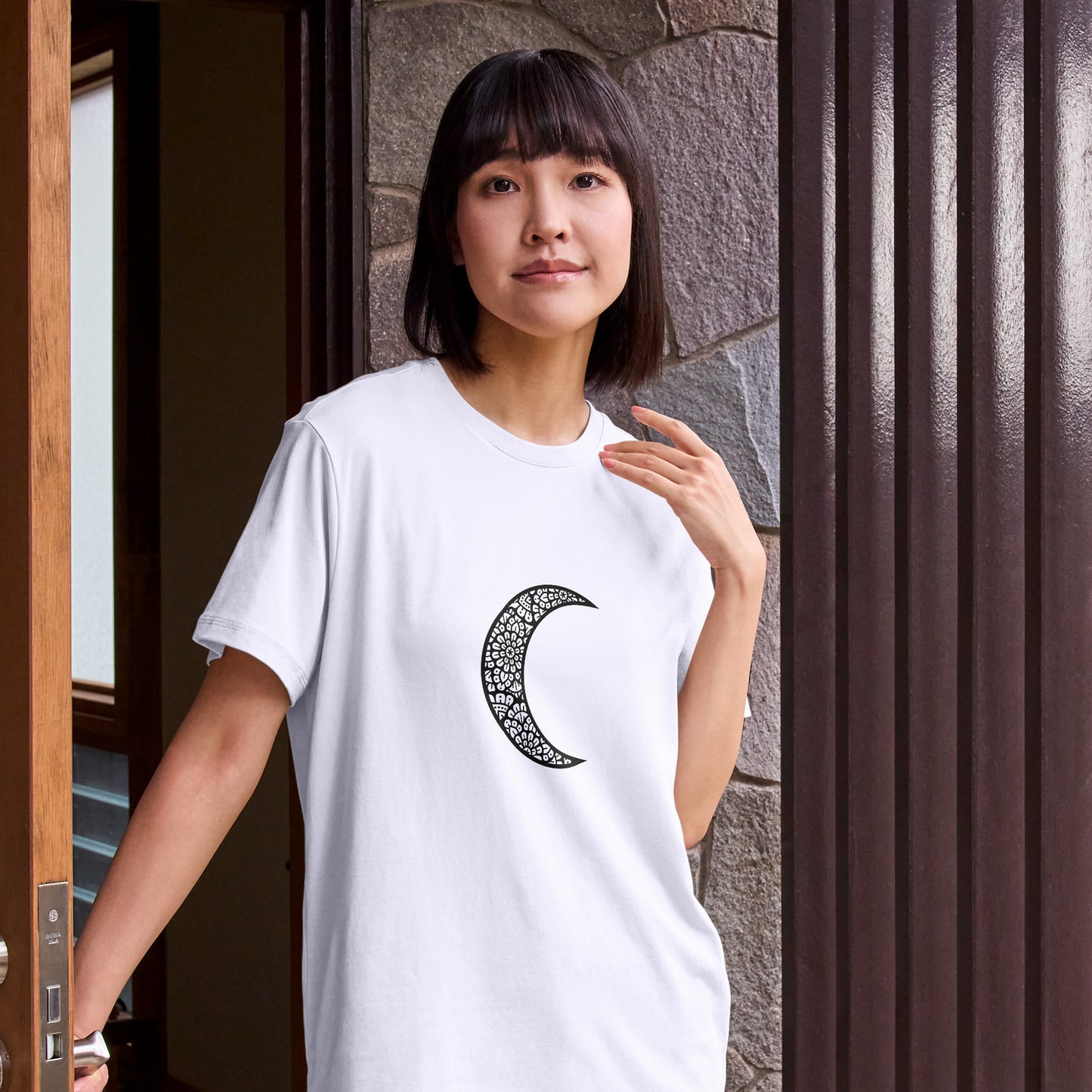 Mandala moon layered design for creative cutting projects