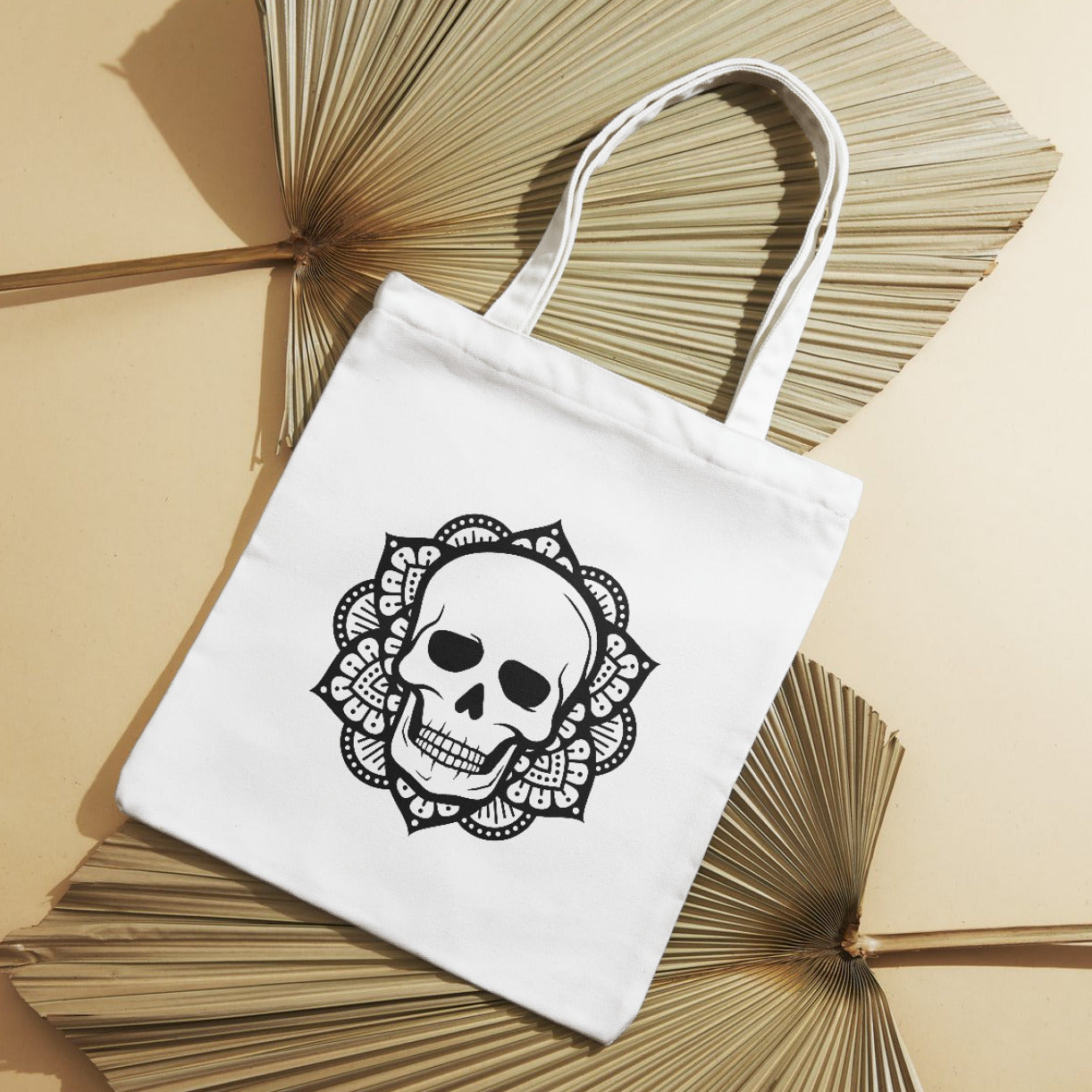 Mandala skull design for creative cutting projects