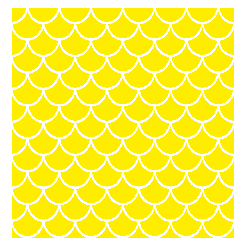 Whimsical mermaid seamless pattern in vibrant yellow tones