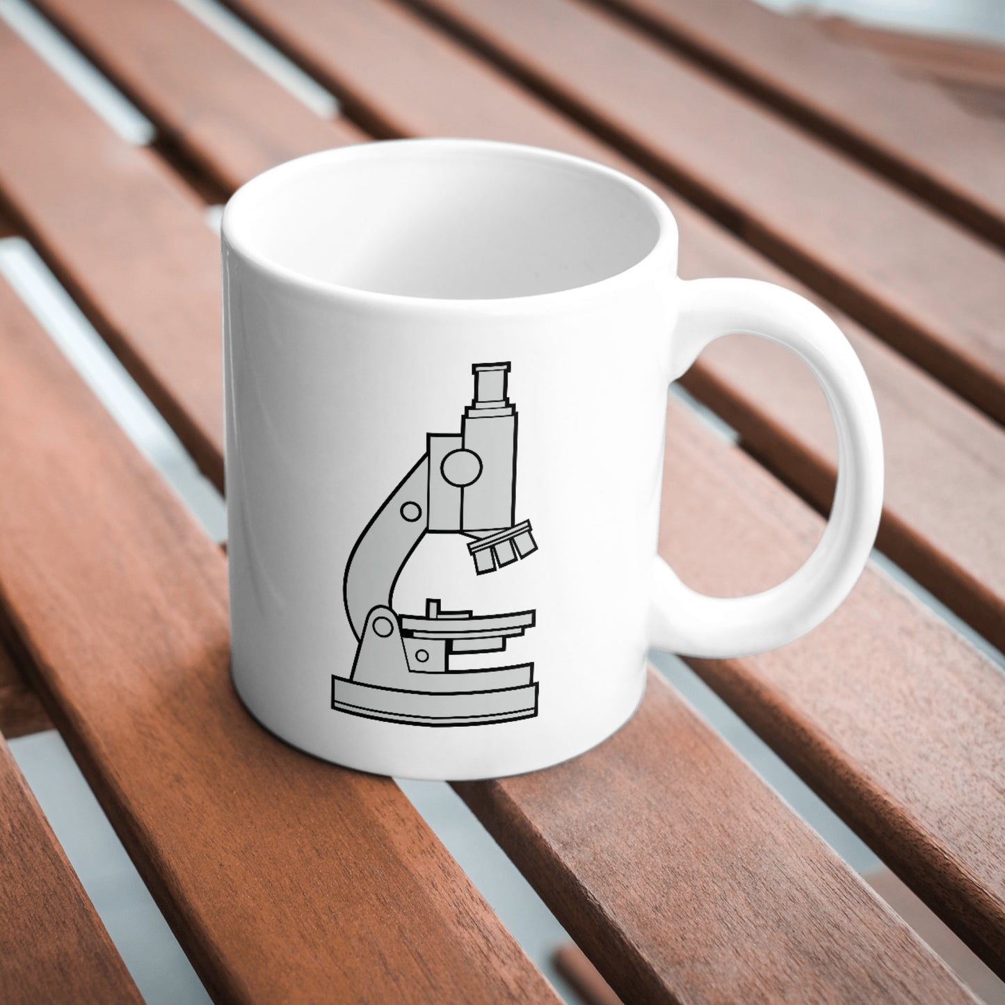 Detailed vector design of a cutting machine style microscope
