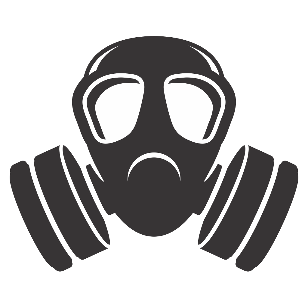 Unique military gas mask vector design for cutting machines