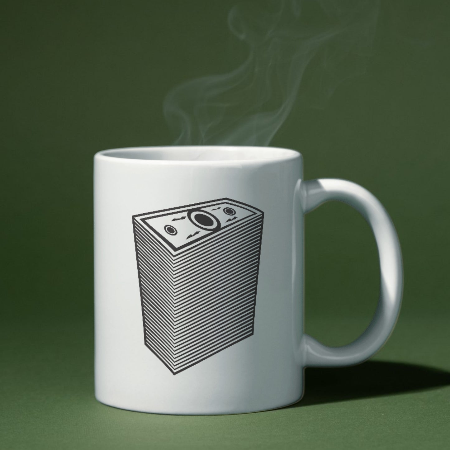 Stacks of money illustration for creative cutting projects