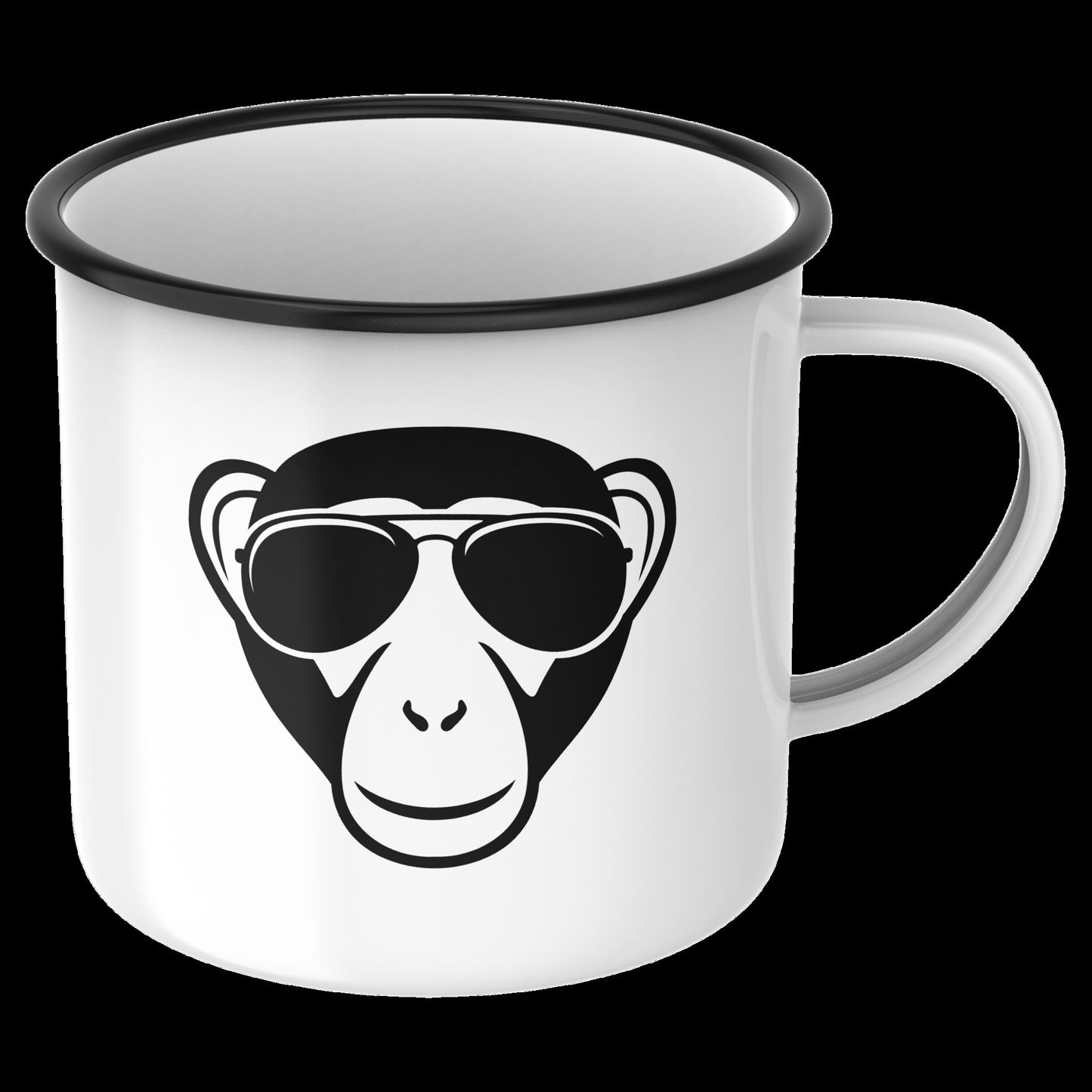 Cool monkey with aviators for machine design