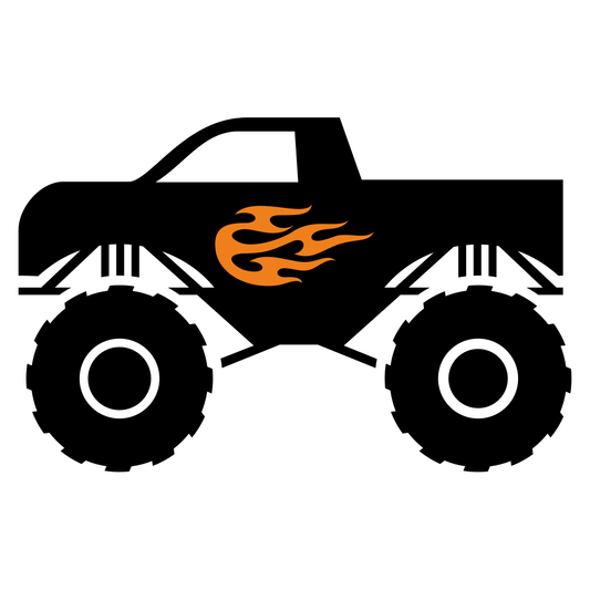 Bold monster truck design for creative cutting projects