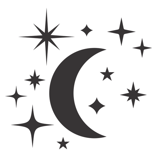 Craft magical moon and star designs for cutters