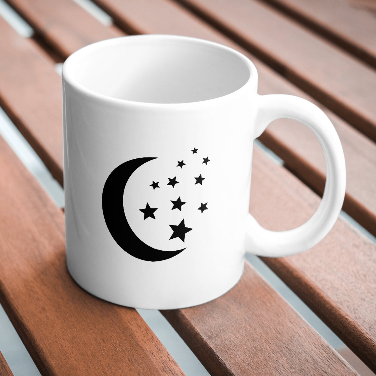 Design of moon and stars for creative silhouette projects