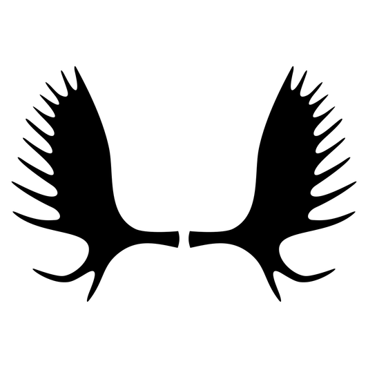 Creative moose horns vector design for crafting projects