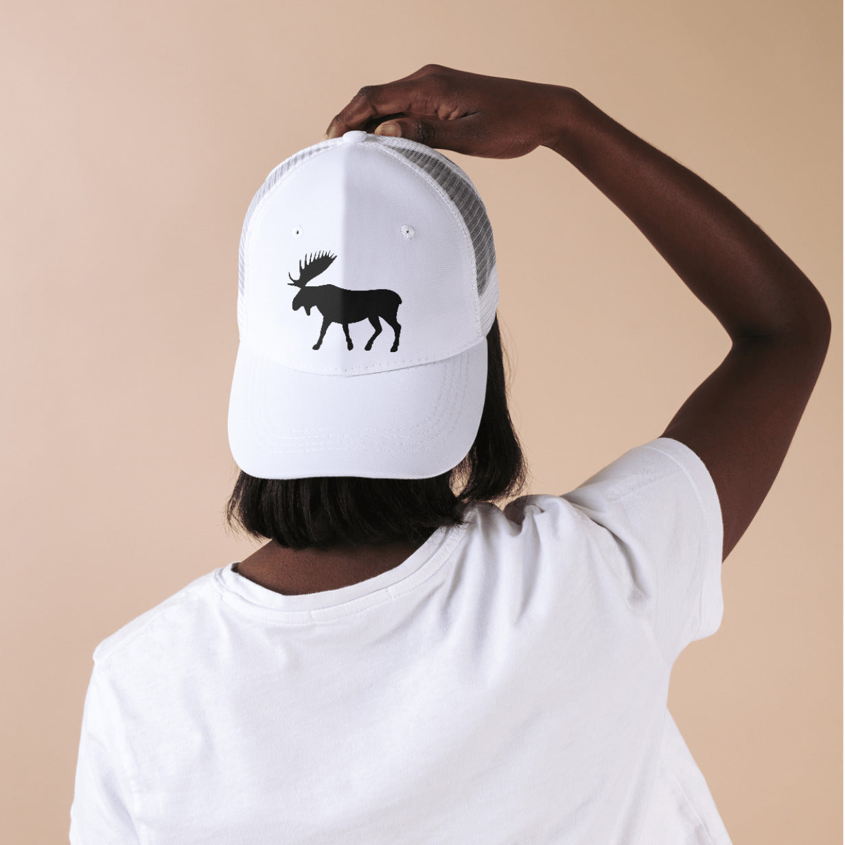 Majestic silhouette of a moose designed for crafting