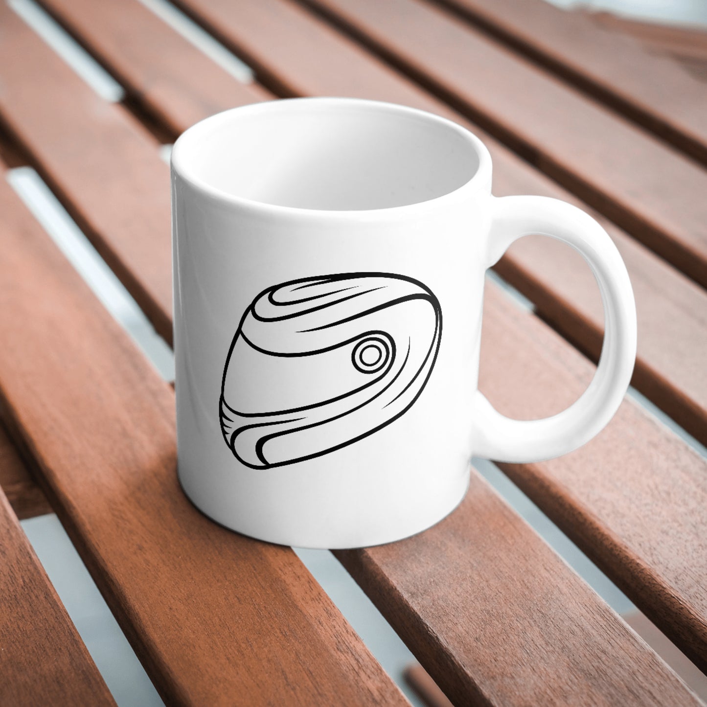 Stylish vector design of a motorcycle helmet for crafting