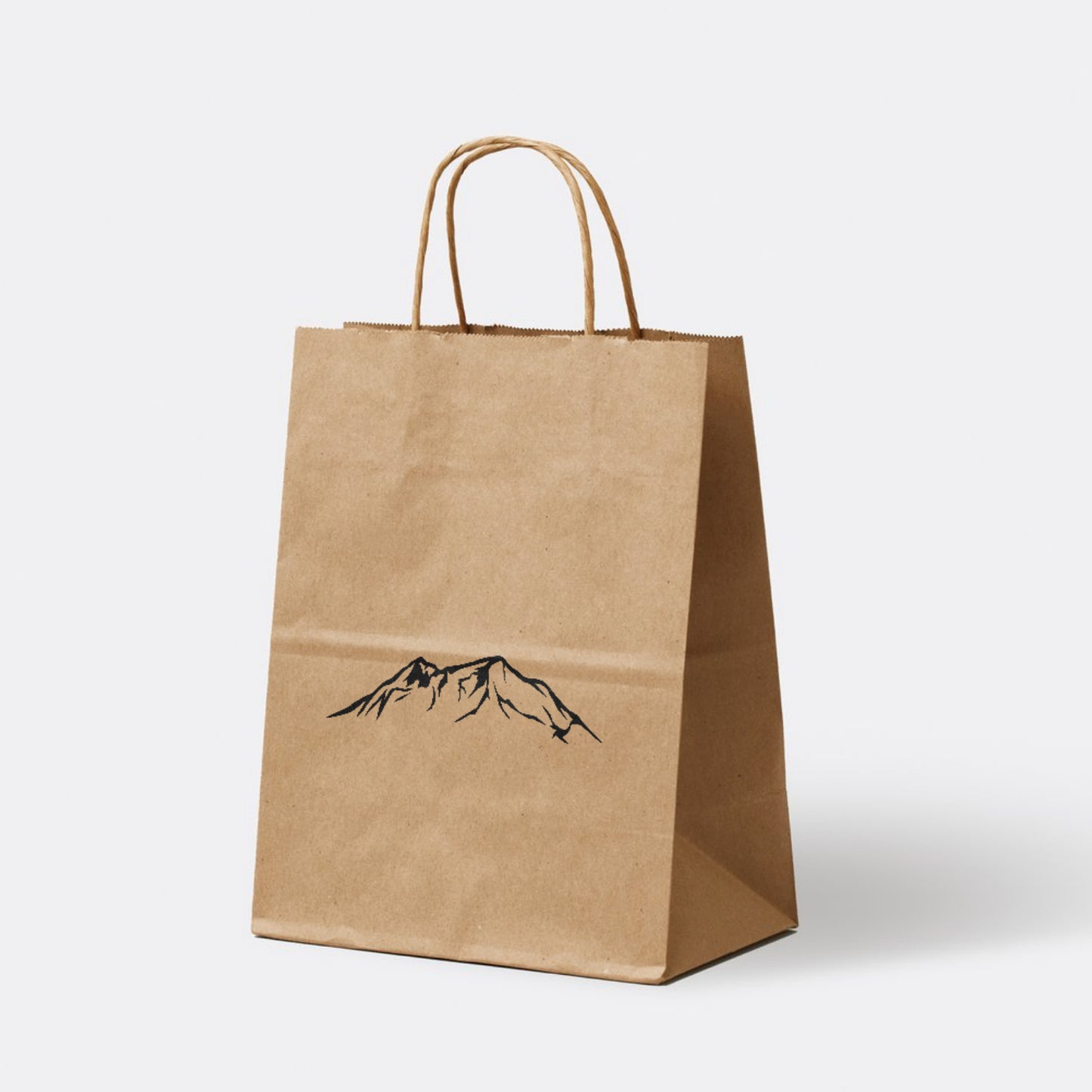 Stylish mountain silhouette design for cutting machines