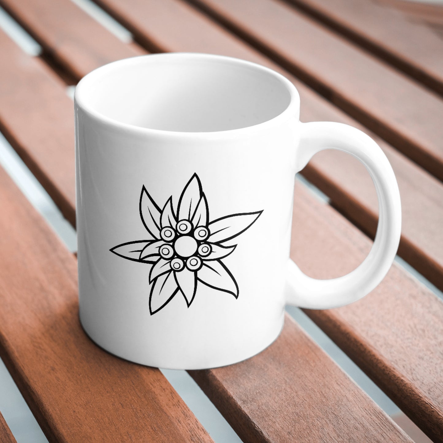 Unique mountain edelweiss flower vector for craft projects