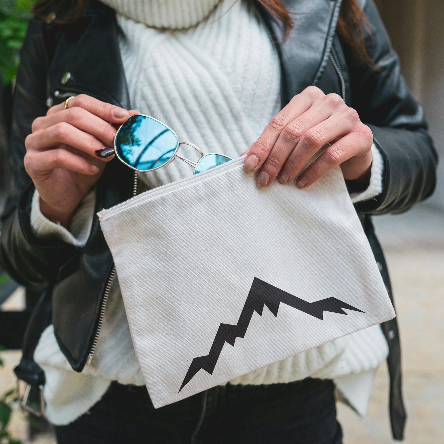 Modern mountain silhouette design for cutting machines
