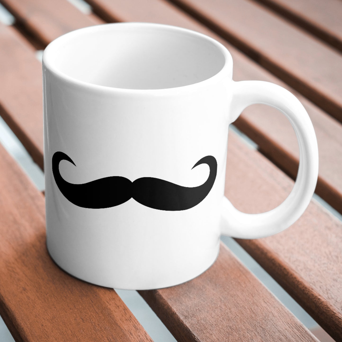 Curly mustache design perfect for cutting machines