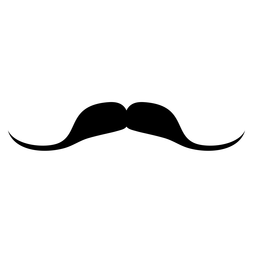 Mustache design for creative cutting machine projects