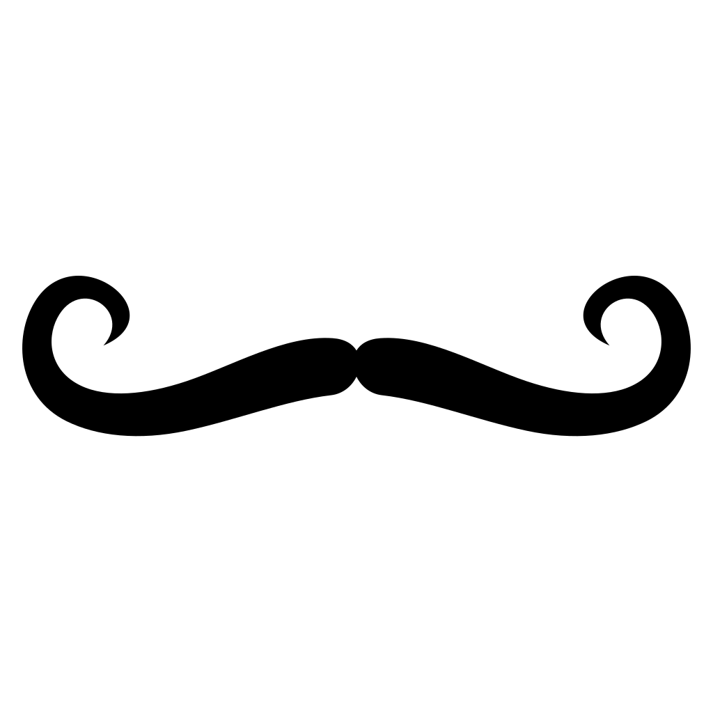 Creative mustache vector design for fun crafting projects