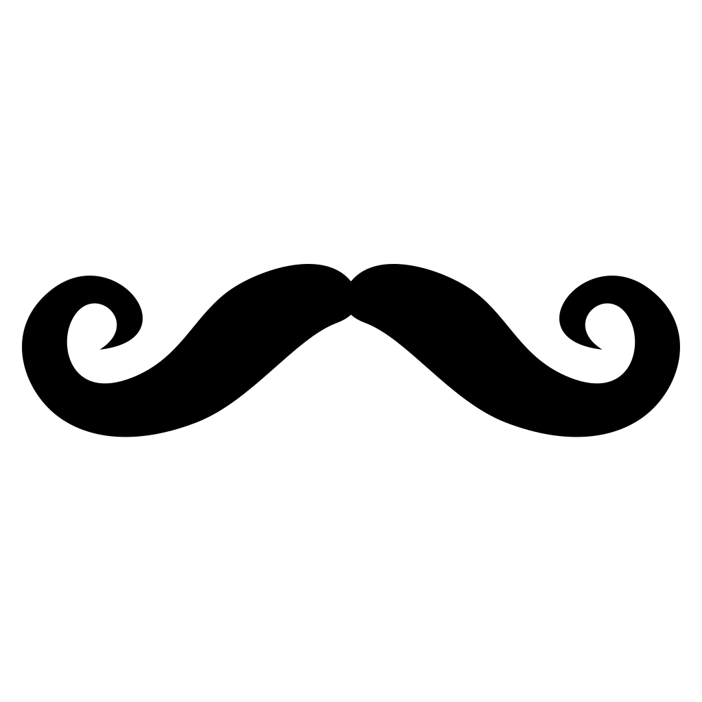 Creative mustache design for cutting machine projects