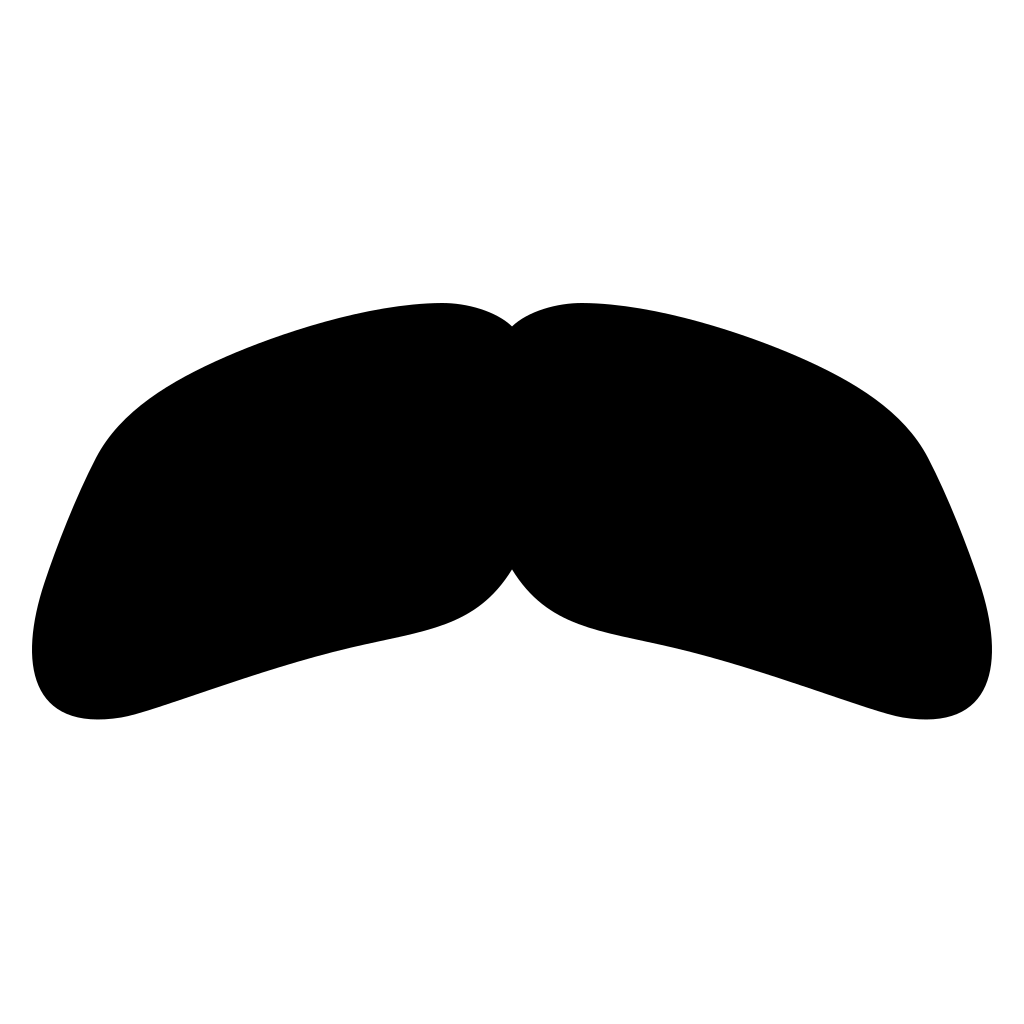 Stylish mustache design for cutting machine projects