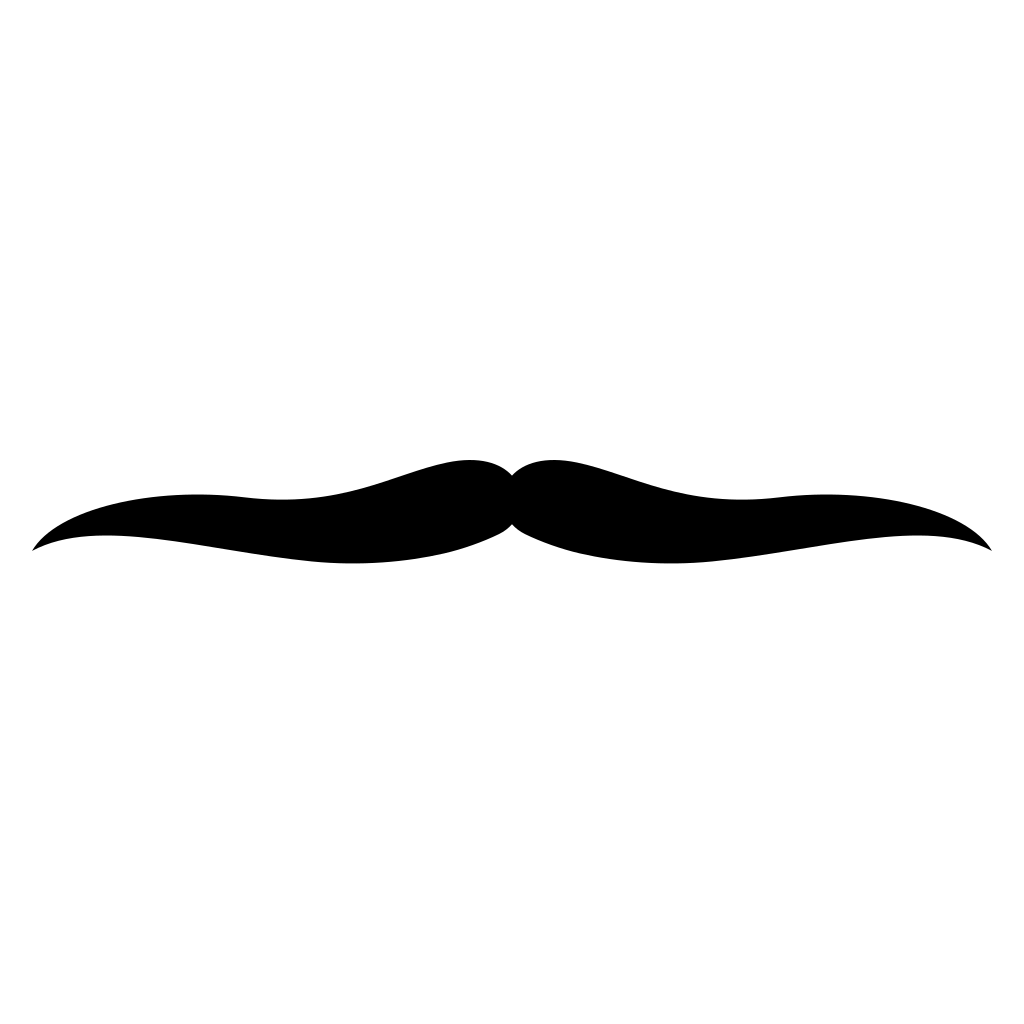 Mustache vector design for crafting enthusiasts and projects