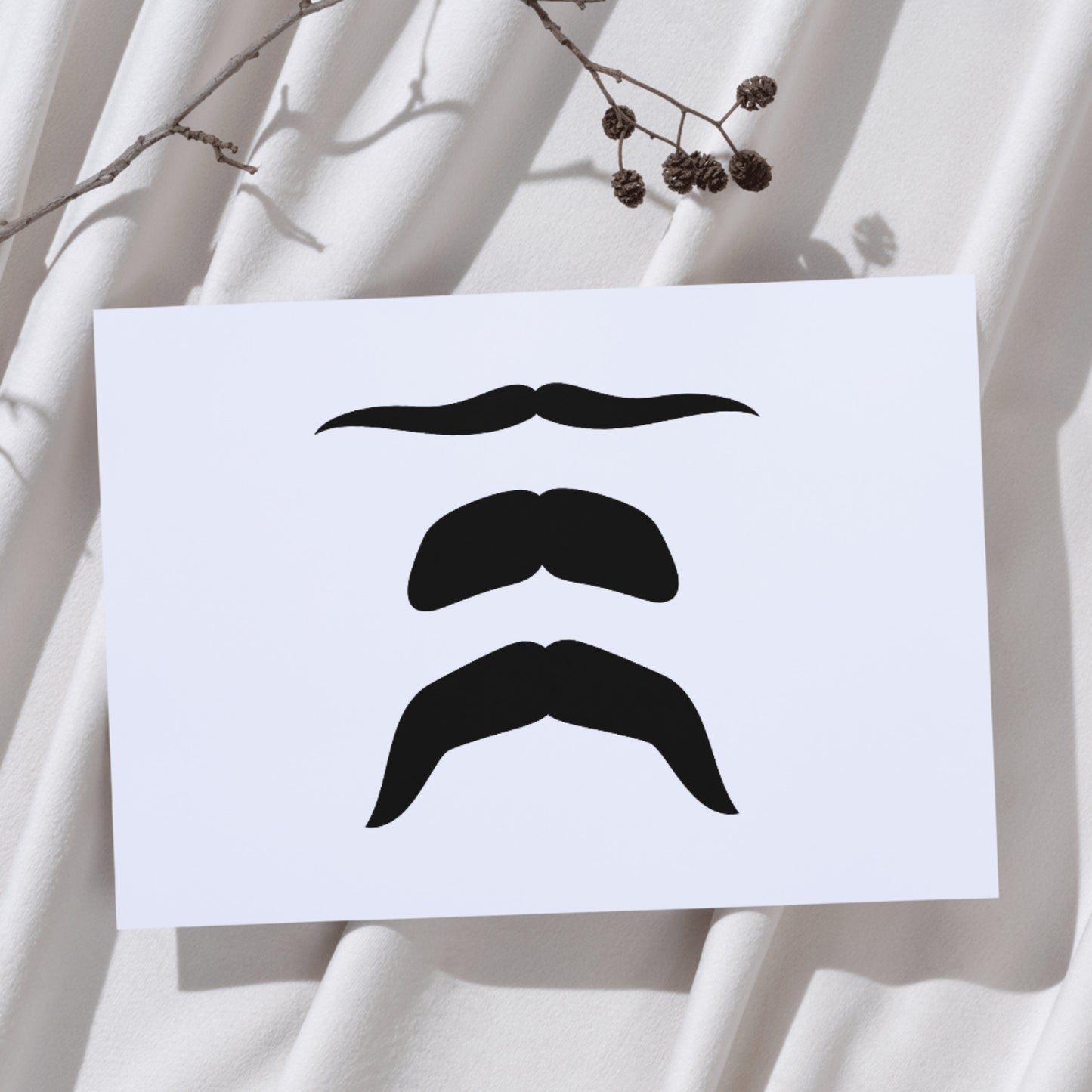 Unique black mustache vector designs for crafting projects