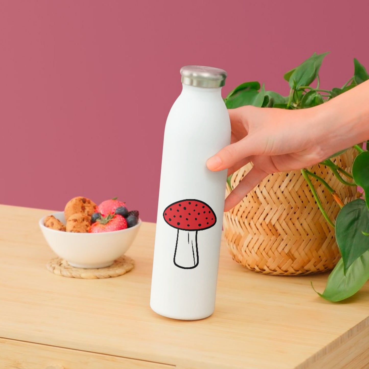 Creative red mushroom design suitable for crafting projects