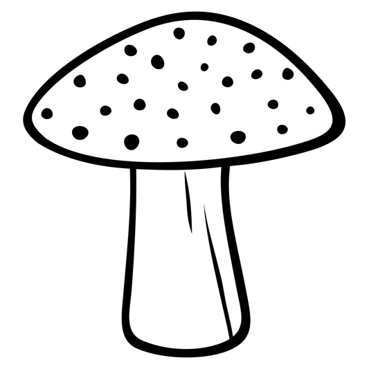 Unique mushroom design for cutting machine projects