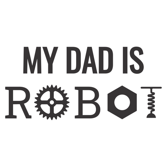 Creative vector design celebrating my dad as a robot
