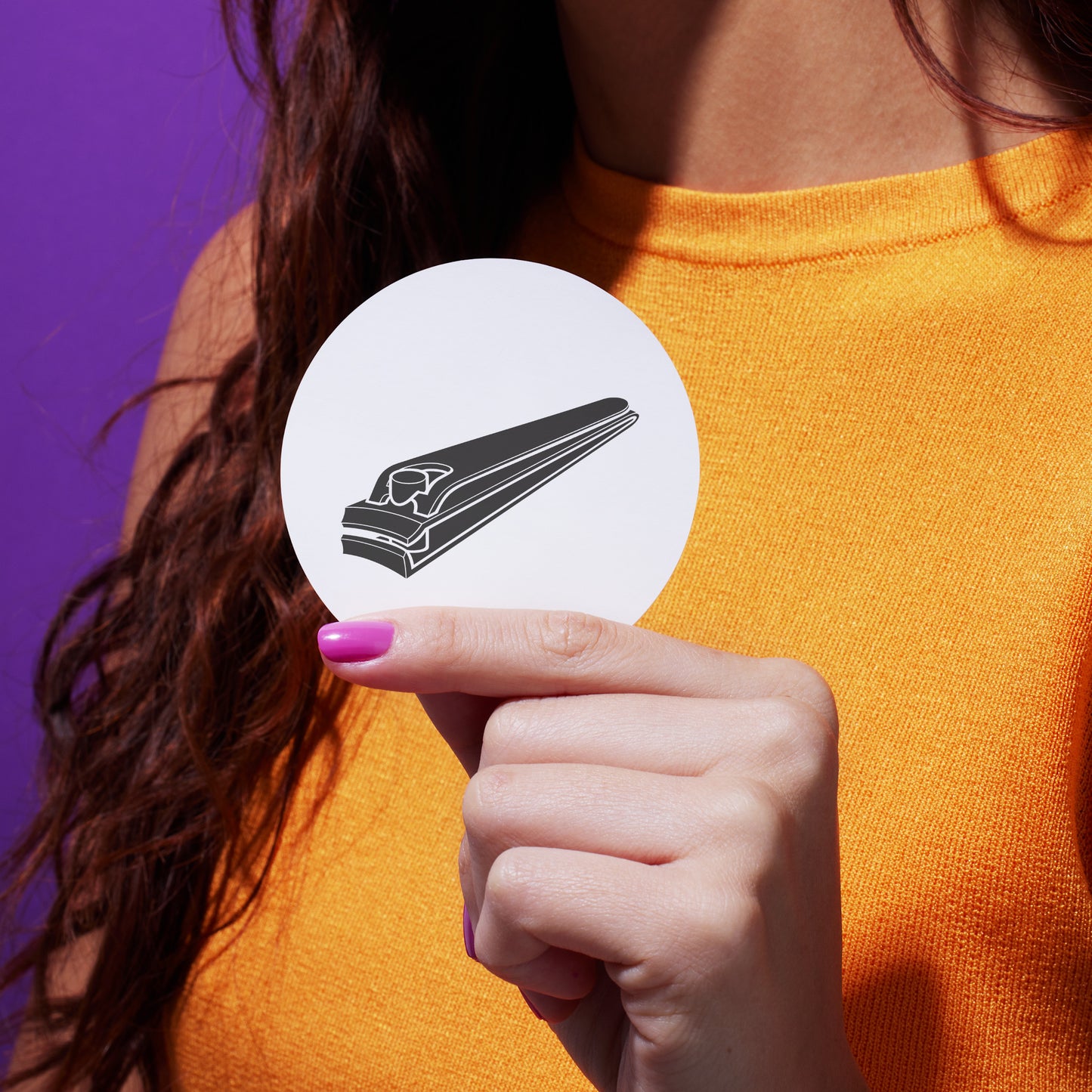 Creative nail clipper vector design for cutting machines