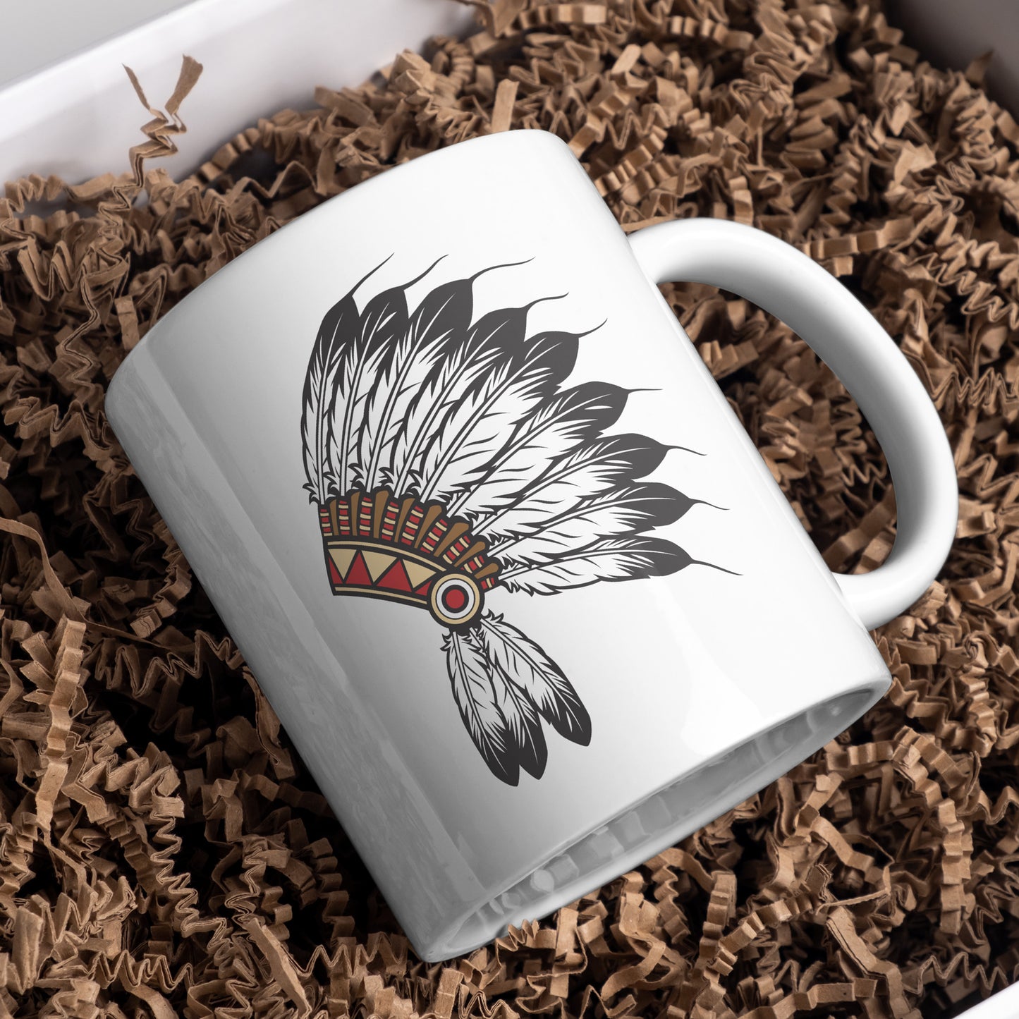Native American Indian chief headdress design for crafting