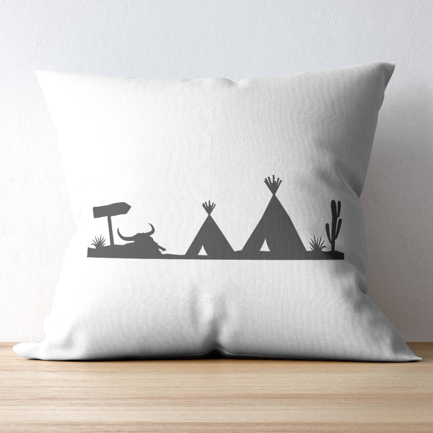 Exploring the desert landscape with Native American wigwams