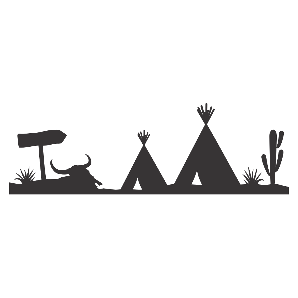 Exploring the desert landscape with Native American wigwams