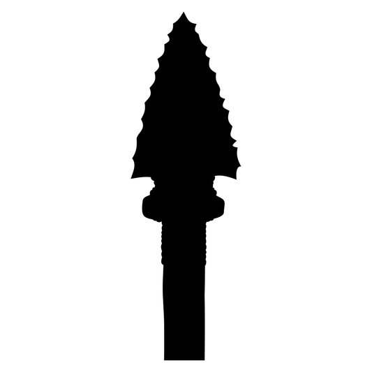 Native arrow design silhouette for cutting machines