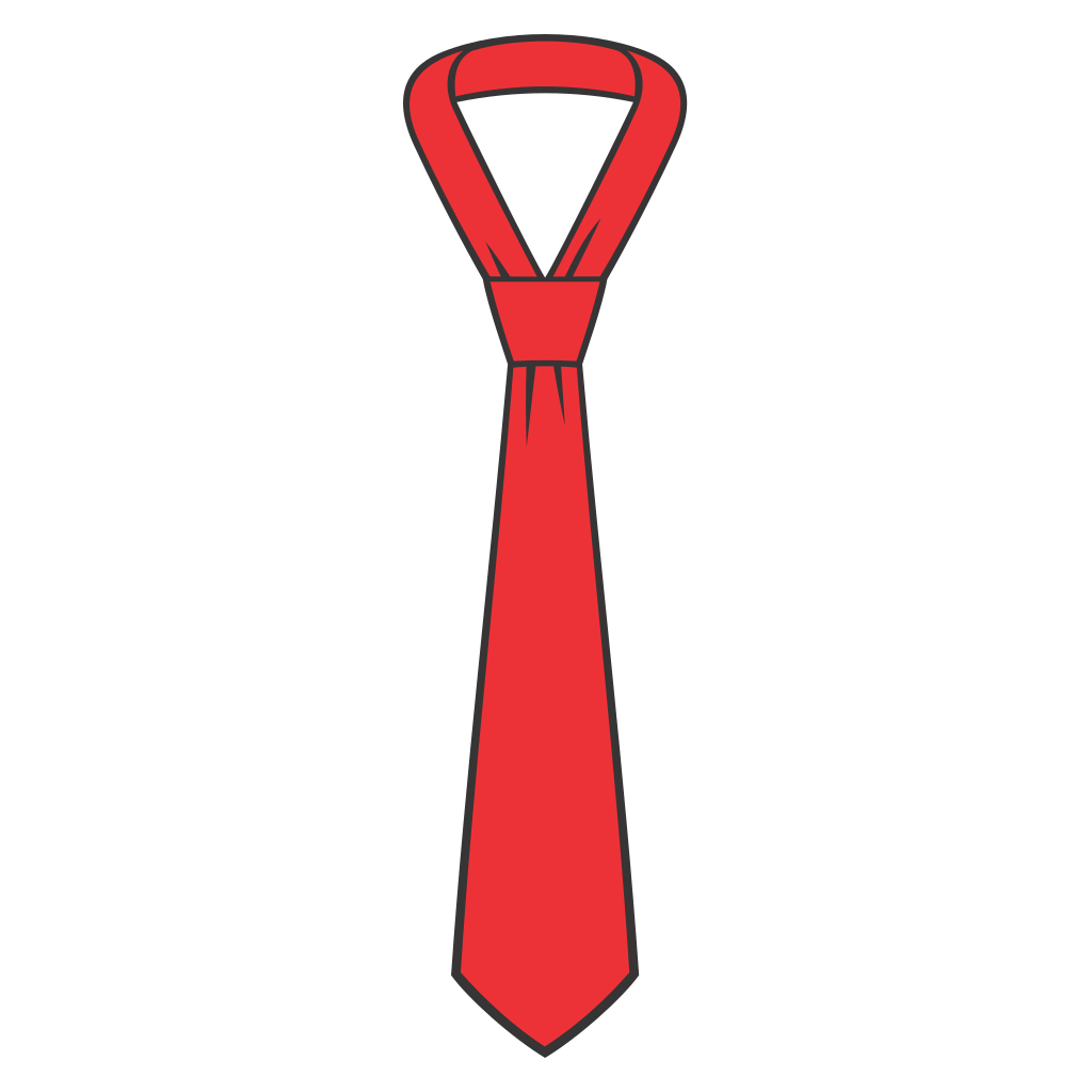 Creative red neck tie vector design for crafting projects