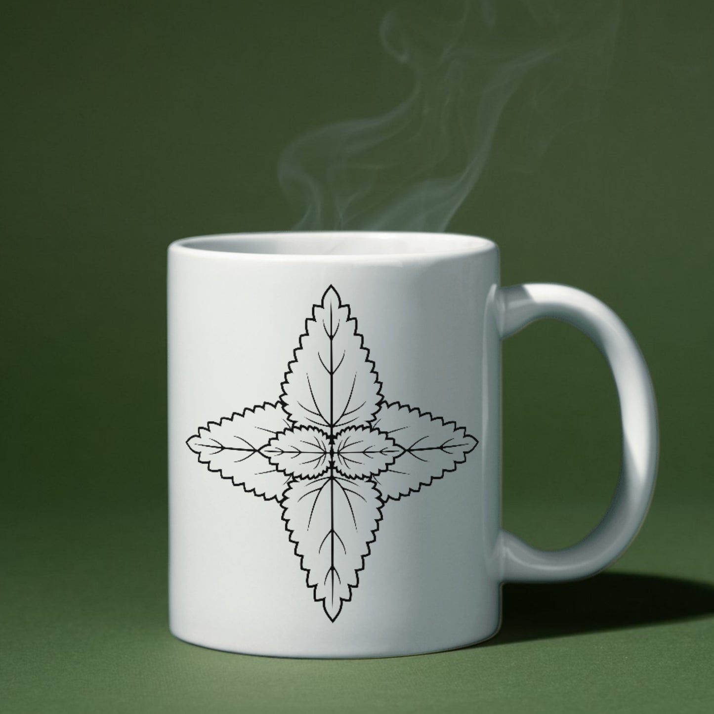 Elegant nettle leaf design for cutting machines
