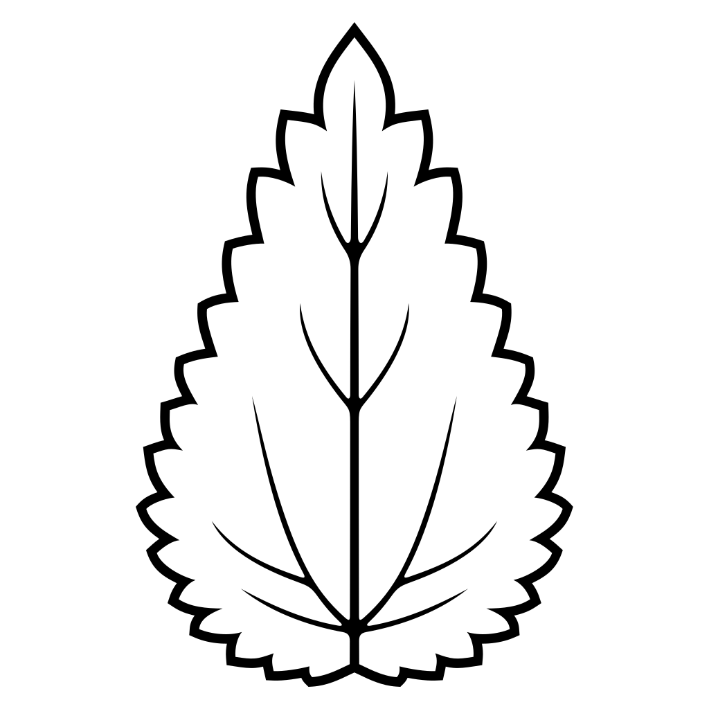 Nettle leaf design for crafting and cutting machines