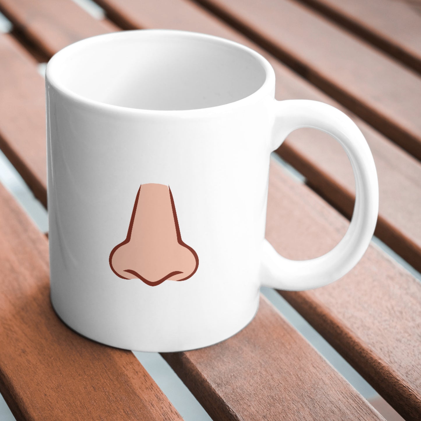 Unique vector svg design of a simple cartoon nose for crafting