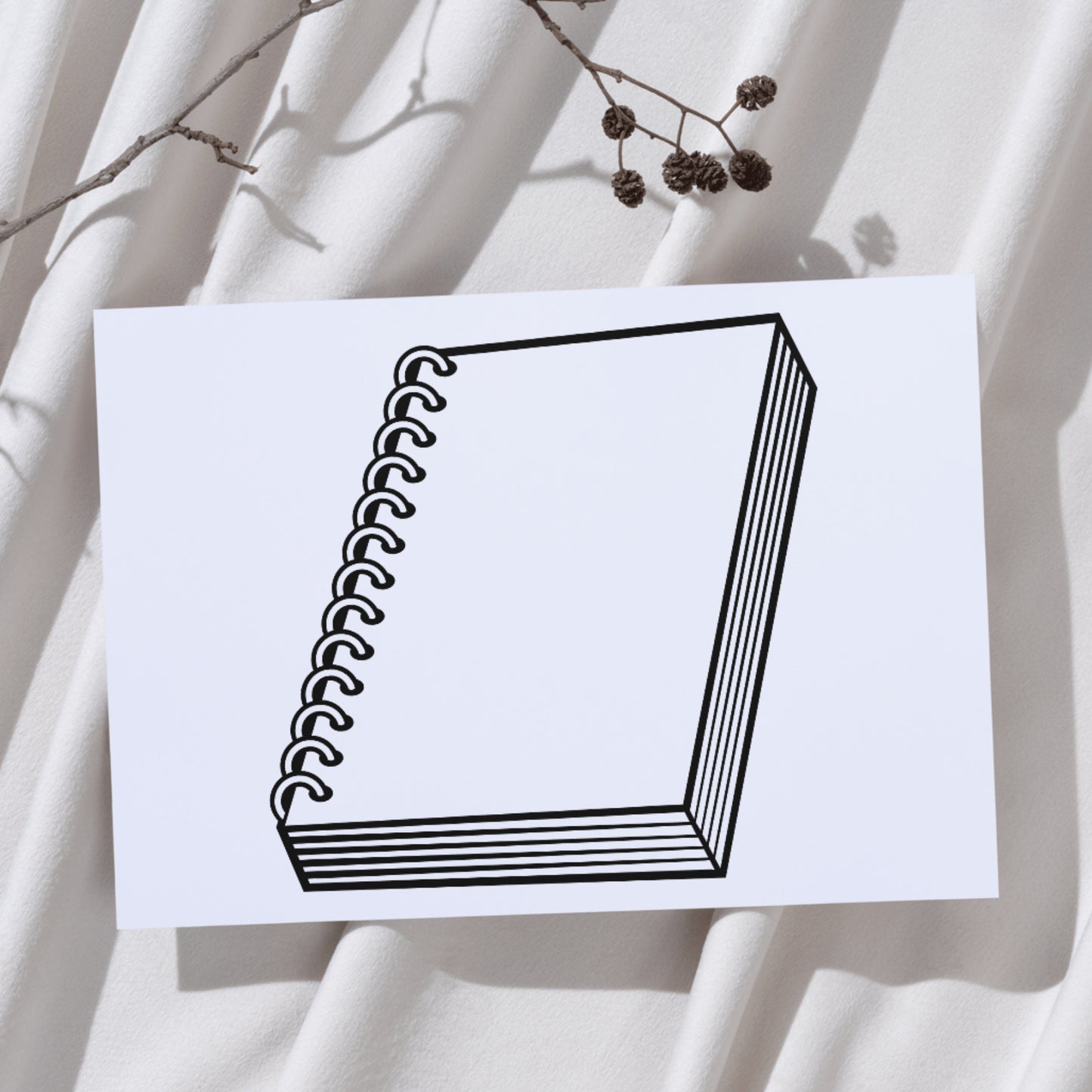 Creative spiral notebook design for cutting machine projects