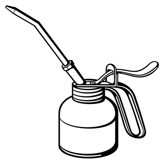 Stunning vector art of creative oil can design