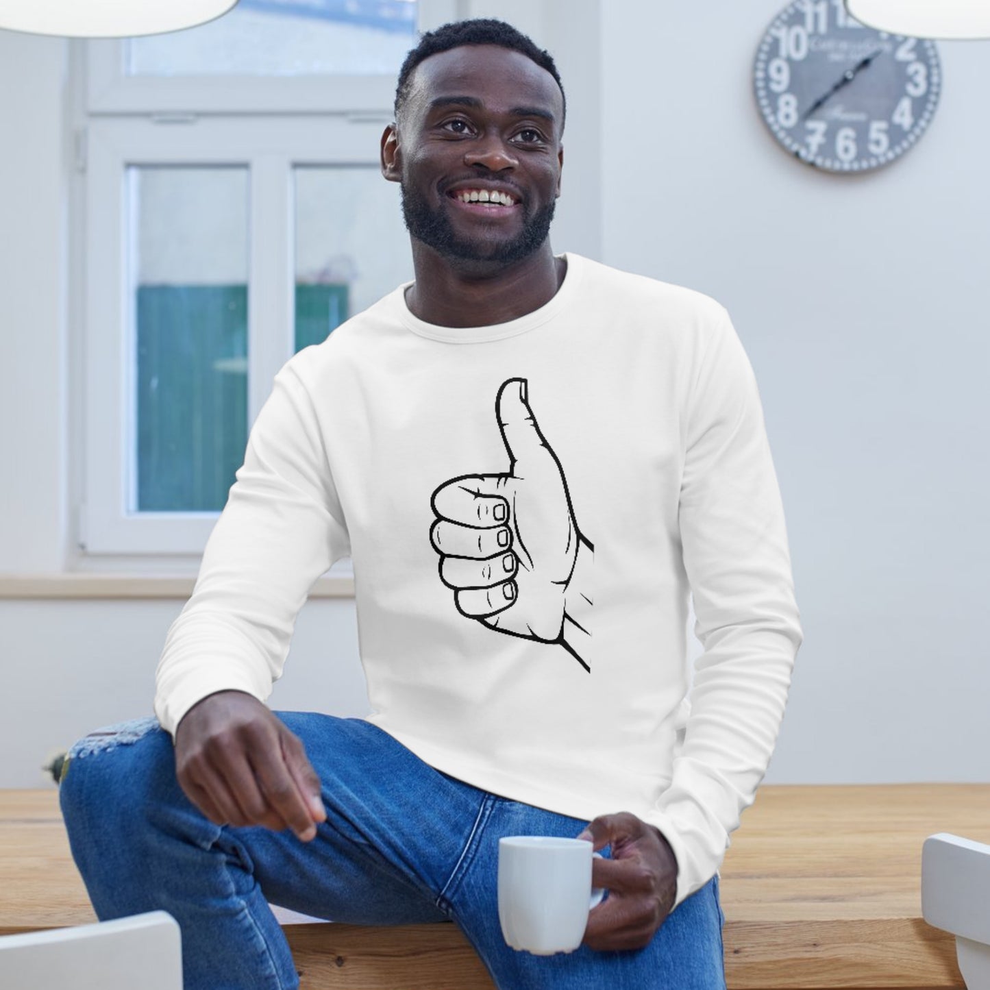 Creative thumbs up design for crafting and cutting projects