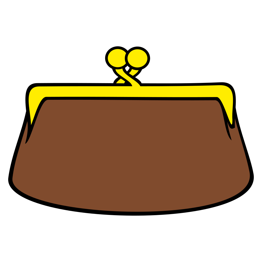 Vintage-style old coin purse design for crafting projects