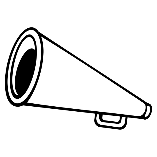 Vintage megaphone design for creative projects and crafts