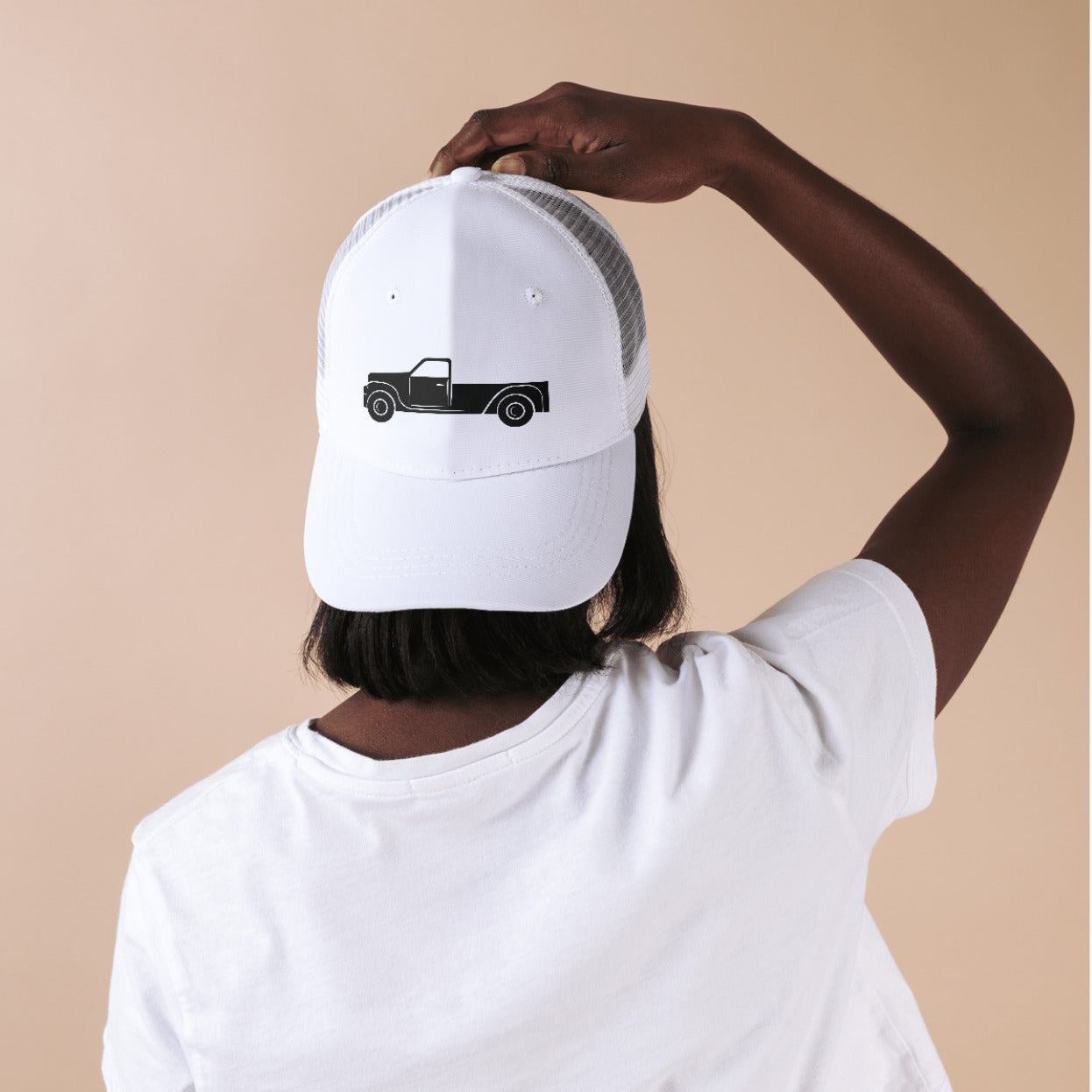 Classic black truck silhouette design for crafting projects