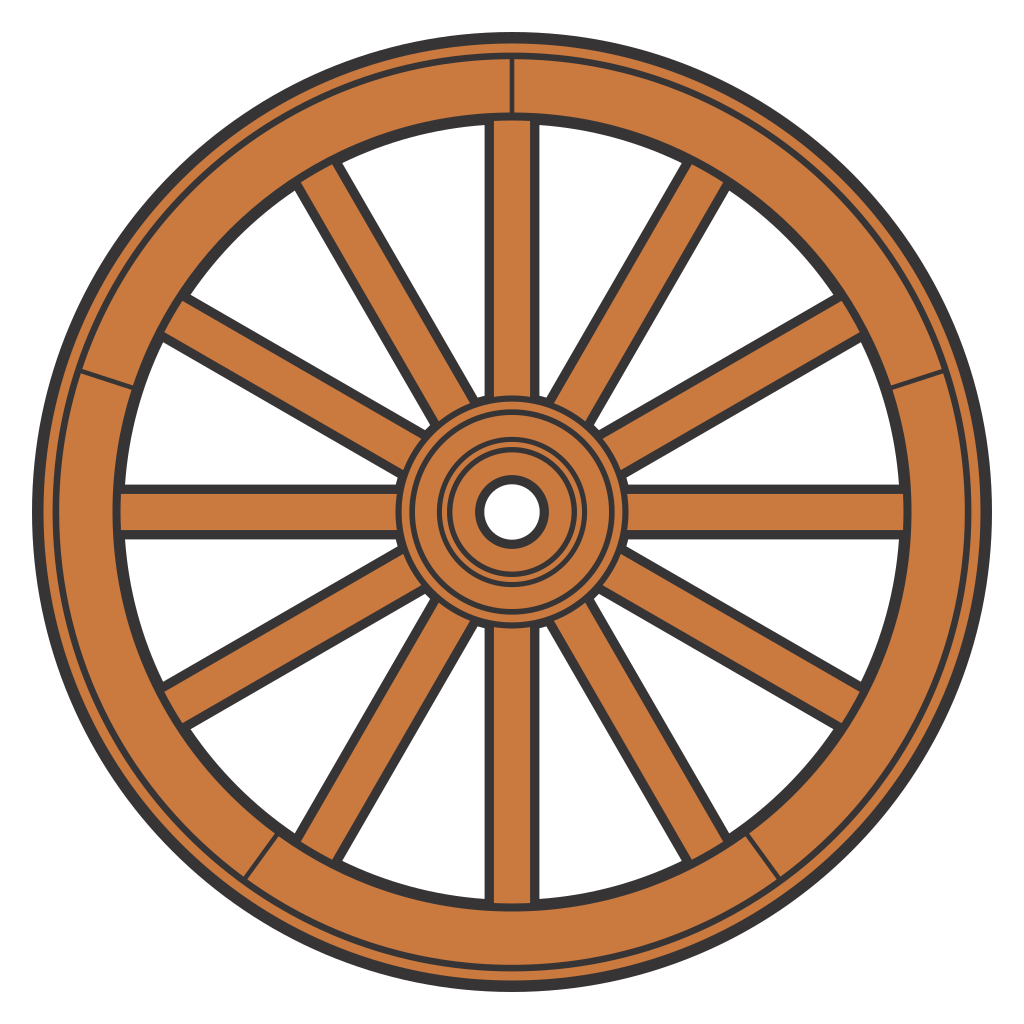 Explore the rustic charm of an old wooden wheel for cutting