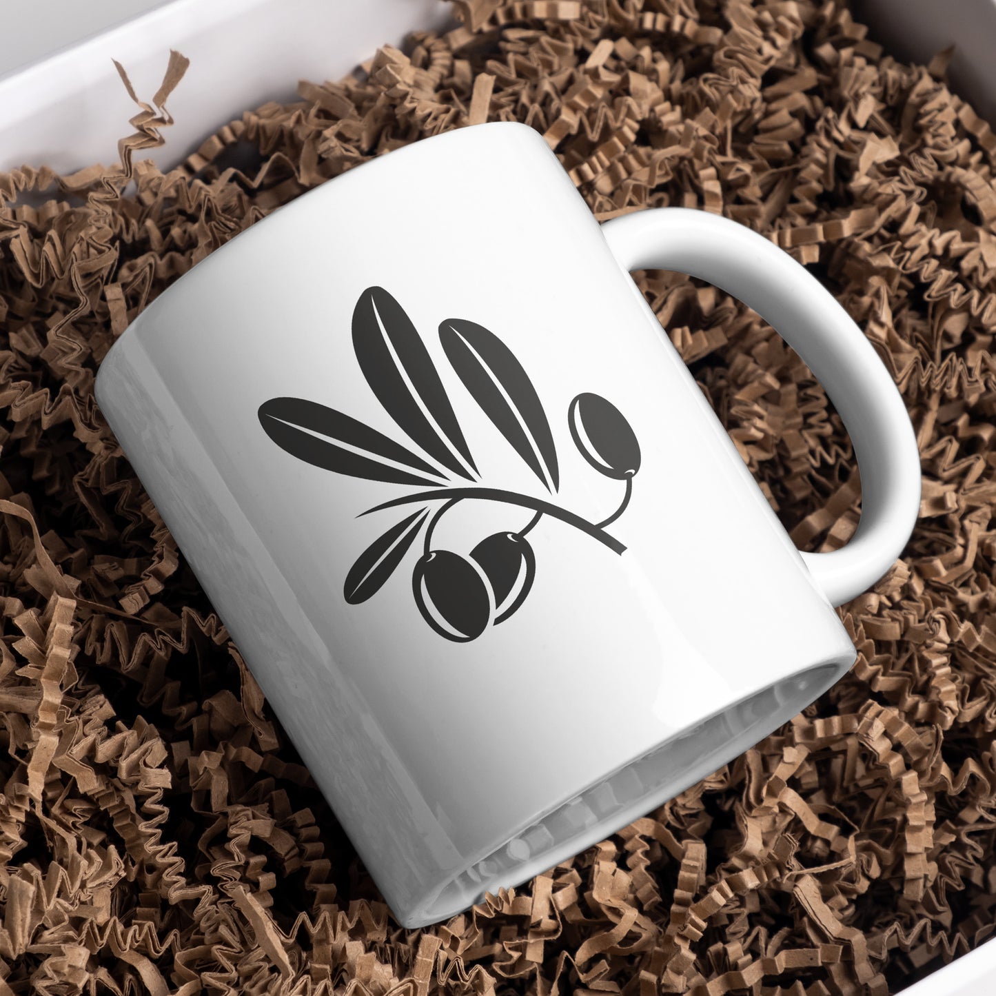 Elegant olive branch design for creative crafting projects