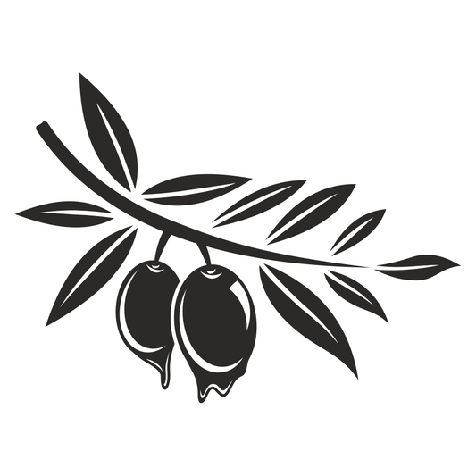 Elegant olive branch design for crafting and decoration